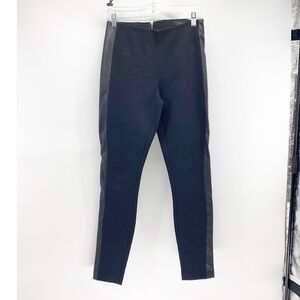 JCREW pixie side panel leather pant